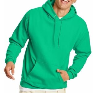 Hanes Men’s Green Pullover Sweatshirt Hoodie